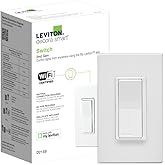 Leviton Decora Smart Switch, Wi-Fi 2nd Gen, Neutral Wire Required, Works with Matter, My Leviton, Alexa, Google Assistant, Ap
