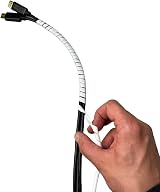 On1shelf Cable Tidy Spiral Wrap White 6mm 2m for Organised Wires view 3