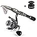 Sougayilang Fishing Rod Combos with Telescopic Fishing Pole Spinning Reels Fishing Carrier Bag For Travel Saltwater Freshwater Fishing