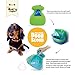 Dog Poop Scoop with Waste Bag Dispenser, Compact Portable Design for Easy Storage, 10 Refill Poop Bags, Green