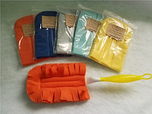 5 fleece Duster refill replacements, washable, reusable, eco-friendly