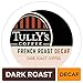 Tully's Coffee French Roast Decaf, Keurig Single-Serve K-Cup Pods, Dark Roast, 96 Count