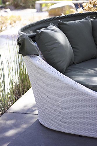 essella Polyrattan Sonneninsel Mauritius in Weiß – Bild 5