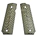 Gifts for Father's Day 1911 Grips Full Size Commander Government Colt 1911 Grips, Eagle Wings Texturl G10 Material Ambi Safety Cut, fit Kimber Rock Island Sig Sauer Smith＆Wesson Springfield Taurus