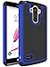LG G Stylo Case, LK Drop Protection Shock-Absorption Impact Resistant Hybrid Dual Layer Armor Defender Protective Case Cover for LG G Stylo (Blue)