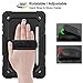 SEYMAC stock Samsung Galaxy Tab A 10.5 T590/T595/T597 Case, Three Layer Hybrid Drop Protection Case with [360 Rotating Stand] Hand Strap &[Stylus Pencil Holder] for Samsung Galaxy Tab A 10.5 (Black)