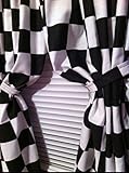 Bedroom Boys Room Cars Checkered Flag Black and White 42