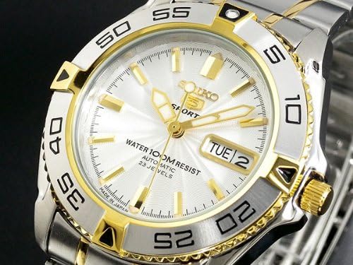 seiko 5 sports automatic white dial