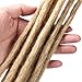 DAIRESS 10 Stands 20 Inches Handmade Dreadlocks Extensions Crochet Braids Reggae Hair Hip-Hop Style Faux Locs Crochet Hair For Rock&Roll Hippie Braiding Hair (#24 Dark Blonde)
