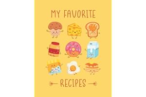 Kids Recipe Book Blank: Recipe Journal for Kids to Write in Favorite Recipes | Gifts for Kids Who Love to Cook