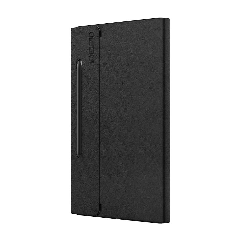 Incipio Faraday Folio Case Cover for Samsung Galaxy Tab S7+ (Charging Mode of S-Pen Compatible) - Black [Wake/Sleep I Faux Leather I Stand Function I Magnetic Closure]