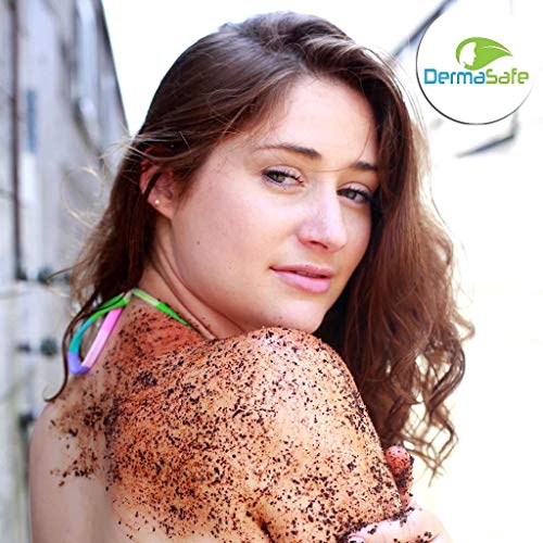 DermaSafe Natural Arabic Coffee Scrub for Body Exfoliation, Anti