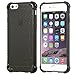 LUVVITT [Clear Grip] Soft Slim Flexible TPU Back Cover Transparent Rubber Case for Apple iPhone 6 / iPhone 6s (4.7) Transparent Black