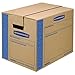 Bankers Box SmoothMove Prime Moving Boxes, Tape-Free and Fast-Fold Assembly, Small, 16 x 12 x 12 Inches, 15 Pack (0062711) primary