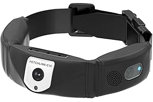 Ludnsghsjk GPS Dog Fence System Collar Wireless Functionality, Camera, Live Video Recording& Two-Way Audio for Pet Animal Man