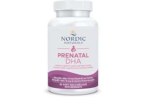 Nordic Naturals Prenatal DHA - Supports Brain Development in Babies During Pregnancy and Lactation, Unflavoured, 90 Count