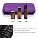 Hipiwe EVA Essential Oils Carrying Case Organizer for 20 Bottles 5ml 10ml Standard and Rollers Bottles Portable Hard Shell Essential Oils Travel Bag Holder for Essential Oils Bottle Storage (Purple)