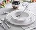 Stock Your Home 12 Oz Fancy Disposable Dinner Bowls for Holidays, Parties, Weddings, Catering, 50 Bowls and 50 Spoons (Silver)