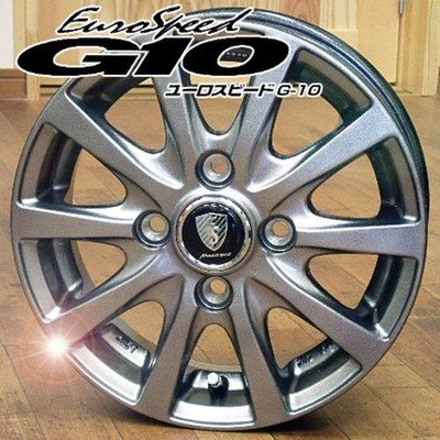 G10 ユーロスピードg10 Sport B01efl8p2e 4穴 Pcd 100 メタリックグレー Eurospeed Manaray 12x4 00b 42 アルミ単品4本 ホイール かわいい新作 Rumble Media