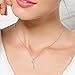 Sterling Silver Paw Print Love Heart Key Pendant Necklace 18