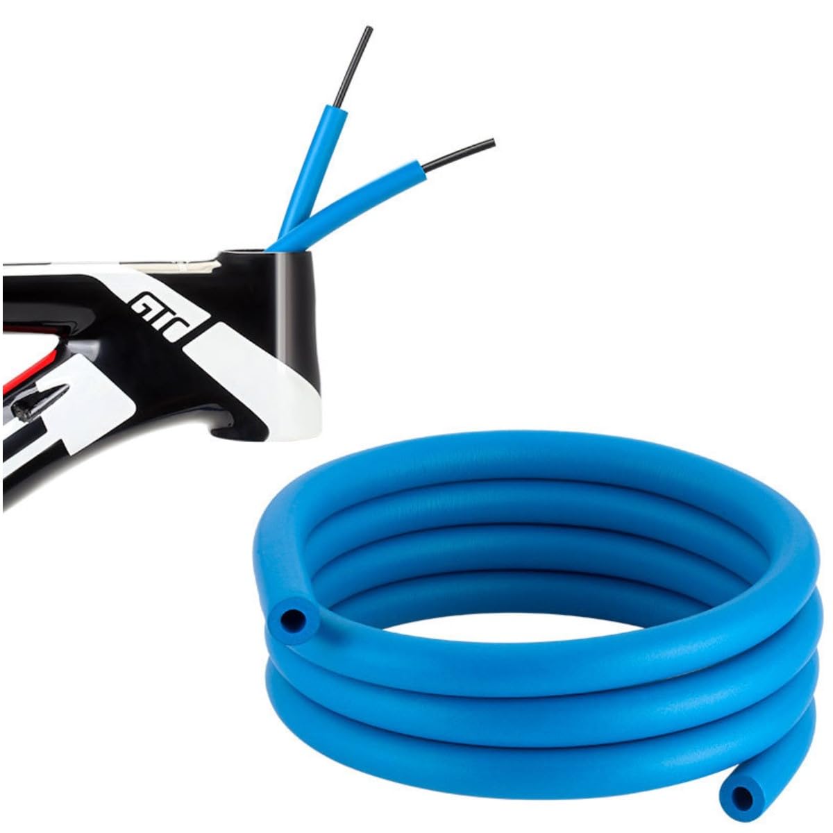 HOUSON 1.6 m Bikes Sound-Absorbing Cable, Bike Frame Internal housing dampers MTB Cable Foam Circuit housing Damper Sleeve for Bike Shift/Brake/Hydraulic Pipe