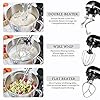 Stand Mixer, Aicok Dough Mixer 1000W with Double Dough Hooks, Whisk, Beater, Pouring Shield, 5L Stainless Steel Bowl, 6 Speed Tilt-Head Food Mixer, Kitchen Electric Mixer