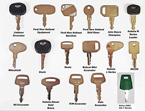 Keyman 35 Keys Heavy Equipment Construction Ignition Key Set - Thumbnail 2