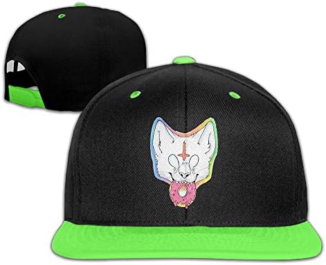 REBORN Odd Future Wolf Logo Kid's Adjustable Snapback Hip-hop Baseball Cap KellyGreen