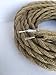 35feet Hemp Rope Twisted 18/2 Cloth Natural Fabric Electrical Cord, Great for Vintage, Industrial, and Antique Lamps & Fans DIY (Twisted)