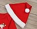 Christmas Outfits Baby Boys Girls My First Christmas Rompers with Xmas Hat Clothes Set(6-12M) Red