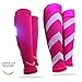 Graduated Calf Compression Sleeves Socks: Best Men & Women Pain Relief Stocking for Shin Splints, Leg Cramps Strains, Varicose Veins, Swelling. Increase Blood Circulation, Anti Fatigue & Fast Recovery,Pink,Medium