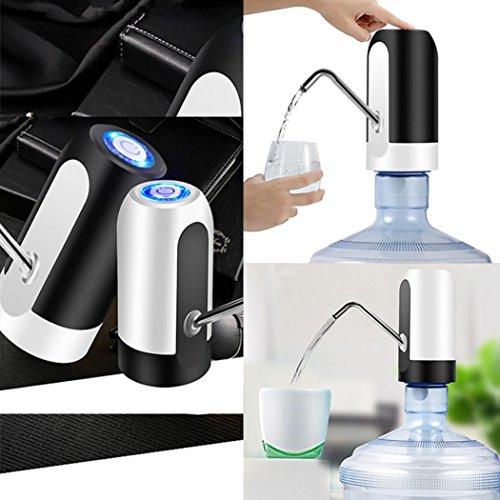 Ecosin Electric Pump Drinking Water Dispenser Creative USB Rechargeable Bottled Water Pump Drinkware Kitchen Tool (Black) - Thumbnail 4