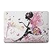 iCasso New Art Fashion Image Series Ultra Slim Light Weight Rubberized Hard Case Glossy Clear Crystal Snap-On Hard Cover Case for MacBook Pro 13 inch Retina (Model: A1425/A1502) - Butterfly Girl