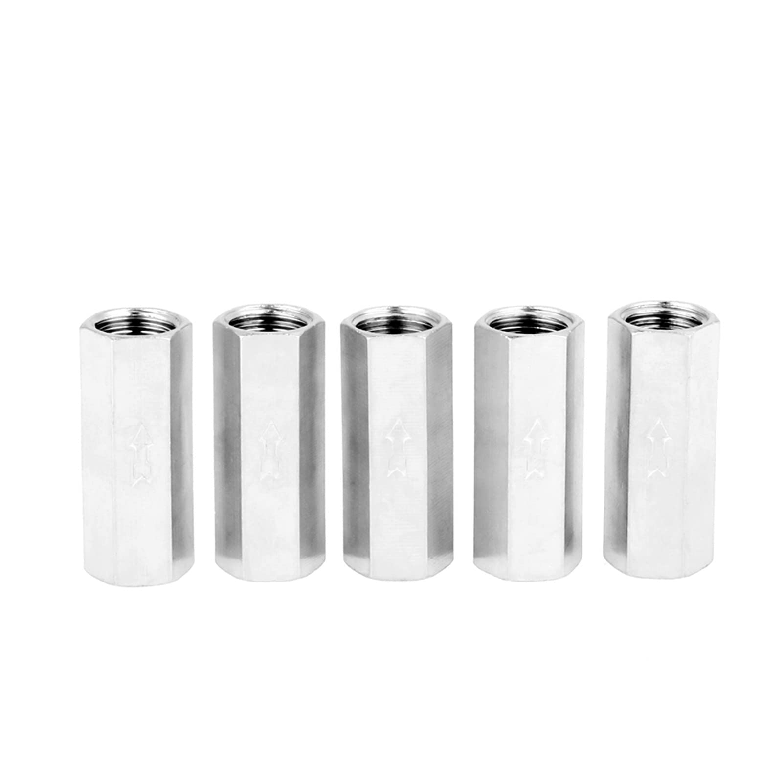 5pcs Copper 1/4'' Female Threaded Full Port One Way Air Check Valve Accessory Spare Replacement Parts