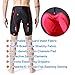 Men's Bike Shorts Cycling Shorts for Road Cycling with 6 Layers Padded (Red, XL)