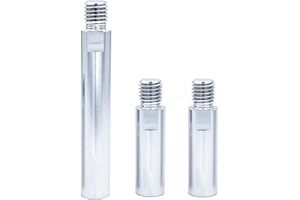 Bridiof 5/8"-11 Rotary Extension Shaft, 3" & 3" & 5", 3 pcs Aluminum Connecting Rod Extender for Car Polisher, Angle Grinder, Backing Plate