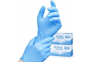 Gold Global Blue Nitrile Gloves – 4 Mil, Powder-Free, Latex-Free