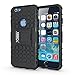 iPhone 6 Case, iPhone 6S Case, Xbows [Rugged Wave] Slim Durable Protective Shockproof Case Built-in Kickstand for Apple iPhone 6/6S (Black)