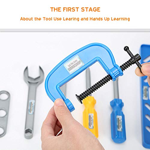 Elec3 Toy Tools, Kids Tool Set 40 Pieces for Toddlers, Boys Construction Play Tools Kit with a Durable Plastic Case-Children Learning, Educational Gift