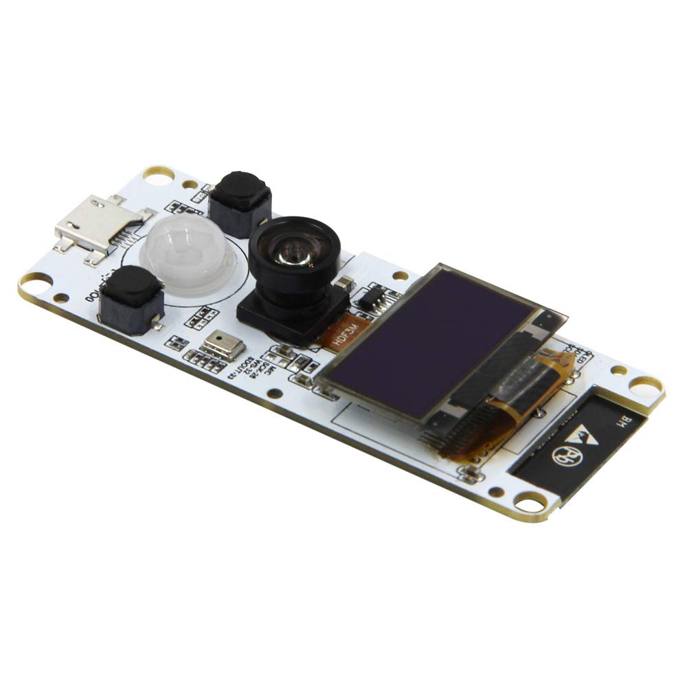 Fasizi ESP32 T-Camera ESP32 WROVER PSRAM Camera Module 4MBytes SPRAM ESP32-WROVER-B OV2640 Camera Module with 0.96 inch OLED-Fish-Eye Lens