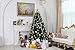 Sea Team 50-Pack Assorted Shatterproof Christmas Ball Ornaments Set Decorative Baubles Pendants with Premium Gift Wrapping Ribbon for Xmas Tree (Gold)