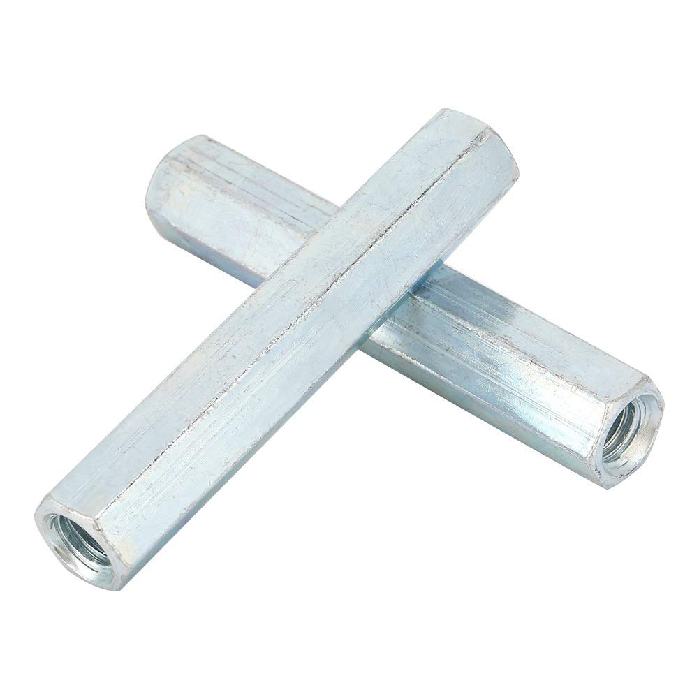 Letcart Hex Nuts - 2pcs M8 * 66 Long Nuts Rod Nut Hex Hexagonal Sleeve Nut Standoff Threaded Fasteners