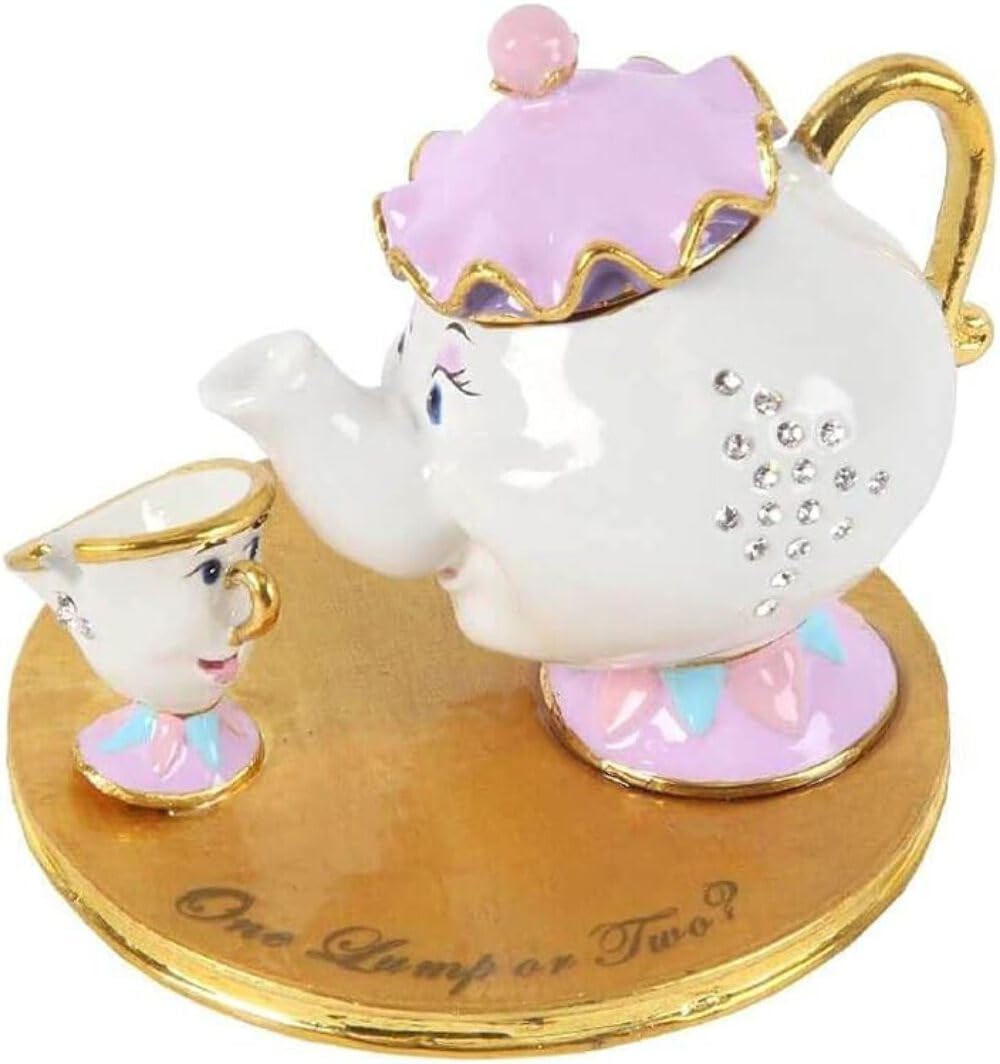 Disney Classic Mrs Potts and Chip Beauty and the Beast Trinket Box