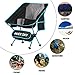 Portable Camping Chair, Lightweight Compact Folding Backpacking Chair, Heavy Duty 250lbs Capacity with Carry Bag, Breathable and Comfortable for Outdoor, BBQ, Hiking, Picnic, Fishing, Festival