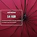 Saiveina 47 Inch Auto Open Straight Strong Durable Umbrella, 190T Fiber Waterproof Windproof Sport Umbrella 16 Ribs