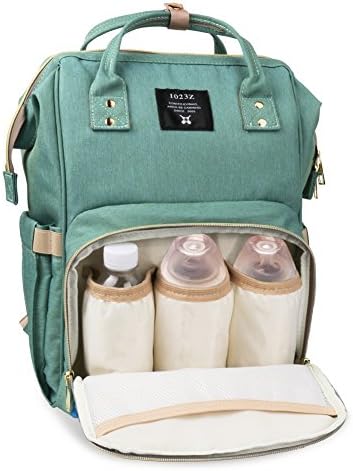 [Black Friday Deals]Diaper Bag Backpack,Henscoqi Multi-Function Large Capacity Nappy Bags Organizers for Travel,Picnic,Shopping (Green)