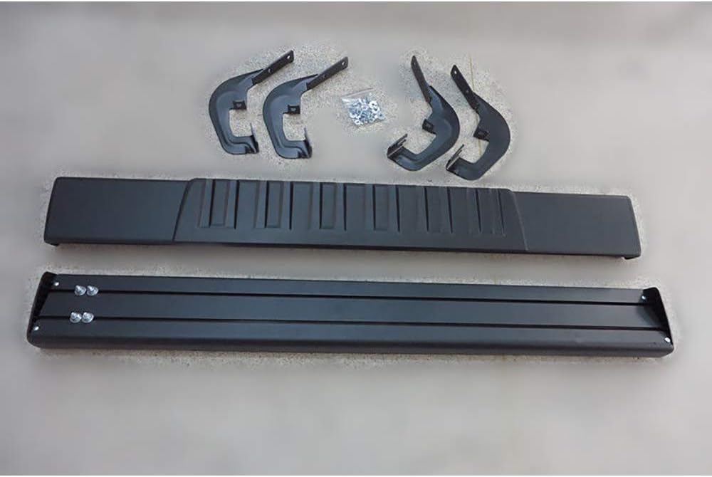 Yumy 6in. Nerf Bar Side Step Running Board For 08-18 Silverado/Sierra 1500/2500/3500 Regular/Standard cab (With 2 Full Size Front Door Only) Black Stainless Steel