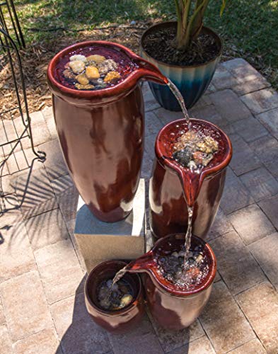 Kenroy Home 51038RST Vessel Indoor/Outdoor Fountain, Rust