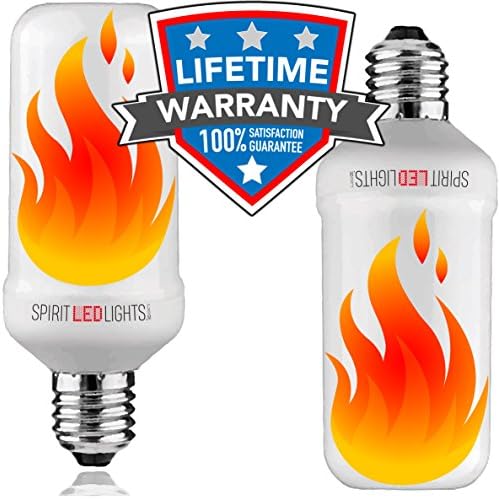 LED Flame Effect Bulb | E26/E27 Flickering Fire Effect Light | Simulated Fire Accent Lighting | Decorative Atmosphere Light For Restaurant, Gazebo, Night Club, Porch, Yoga Studio