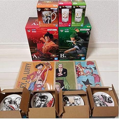 Amazon ワンピース 一番くじ Full Force A賞 ルフィ B賞 ゾロ フィギュア F賞 マグカップ G賞 小皿 H賞 グラス I賞 クリアファイル フィギュア ドール 通販